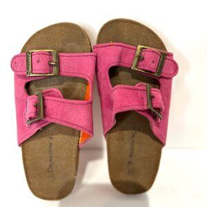 BearPaw Brooklyn Youth Girls Hot Pink/Orange Sandals Size 13 Buckle Light Weight